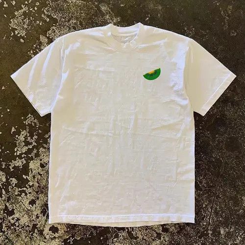 Japanese Brand Honjoh x Aoki White casual retro kiwi print t-shirt Size US L / EU 52-54 / 3 - 4 Thumbnail