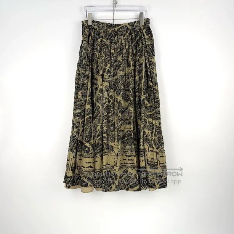 Dior Dior Khaki Paris map cotton skirt Size 26" / US 2 / IT 38 - 4 Thumbnail