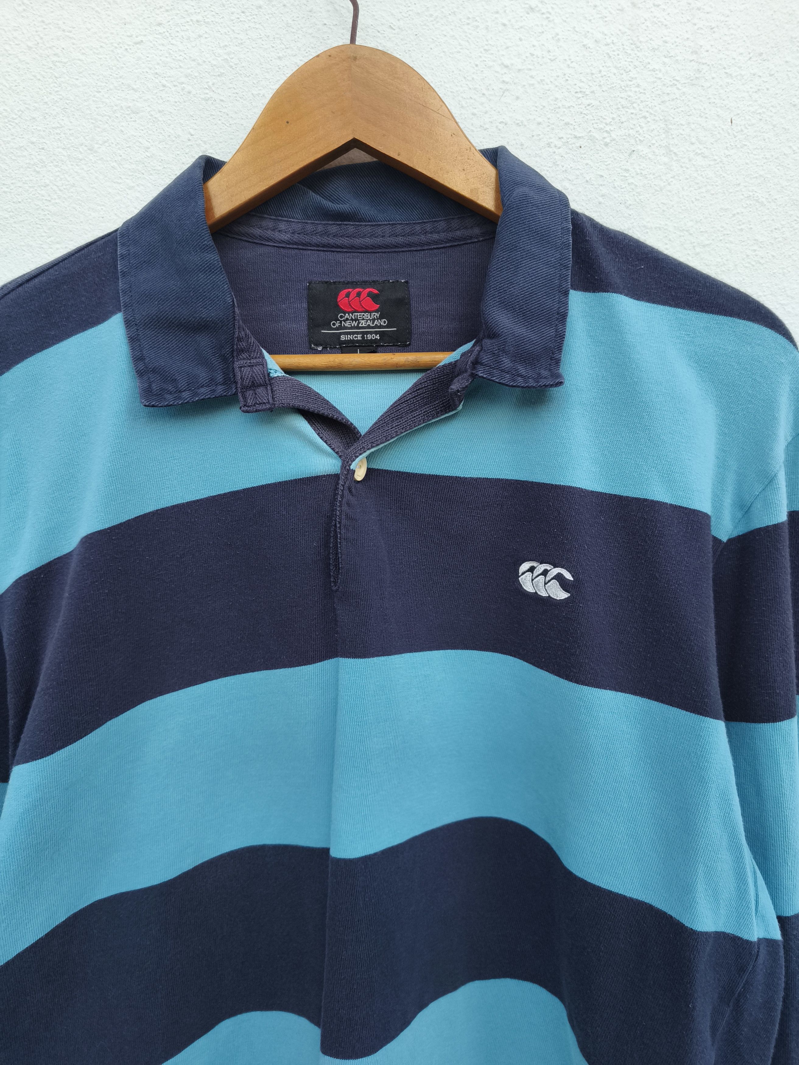 Canterbury of New Zealand 🔥 Vintage Canterbury shirt polo rugby stripes Size US L / EU 52-54 / 3 - 1 Thumbnail