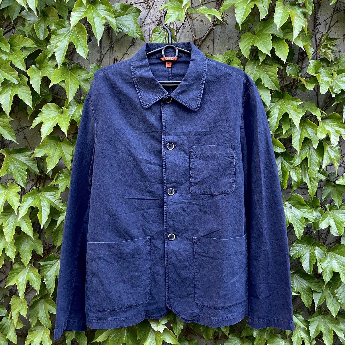 image of Barena x Barena Venezia Visal Garzoto Navy Overshirt Jacket Size 52, Men's