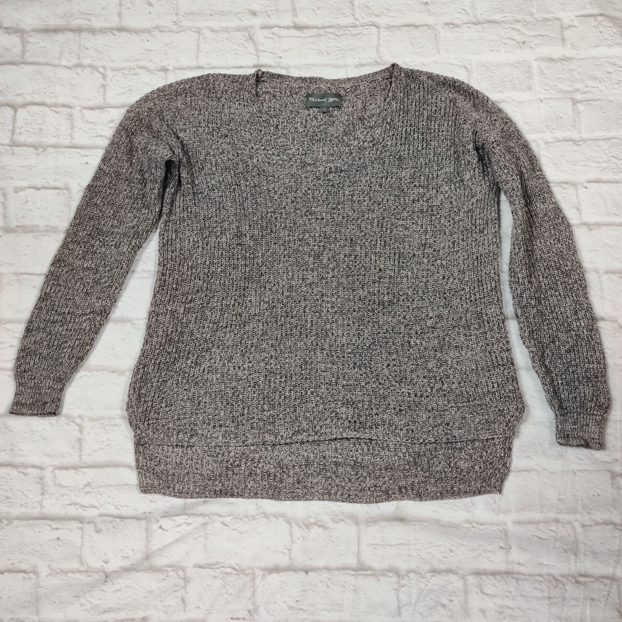 Michael Stars Michael Stars women high low chunky knit sweater cotton marl Size M / US 6-8 / IT 42-44 - 4 Thumbnail