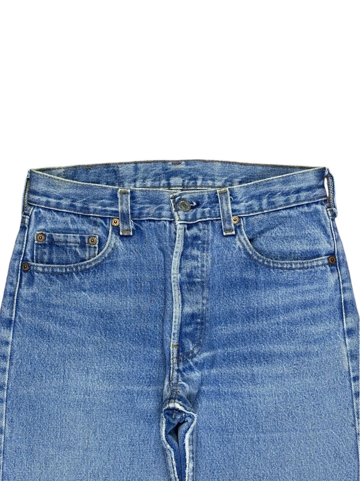 Levi's SALES🔥Vintage 80s Levis 501 Blue Wash Distress Jean Shorts Size US 27 - 4 Thumbnail