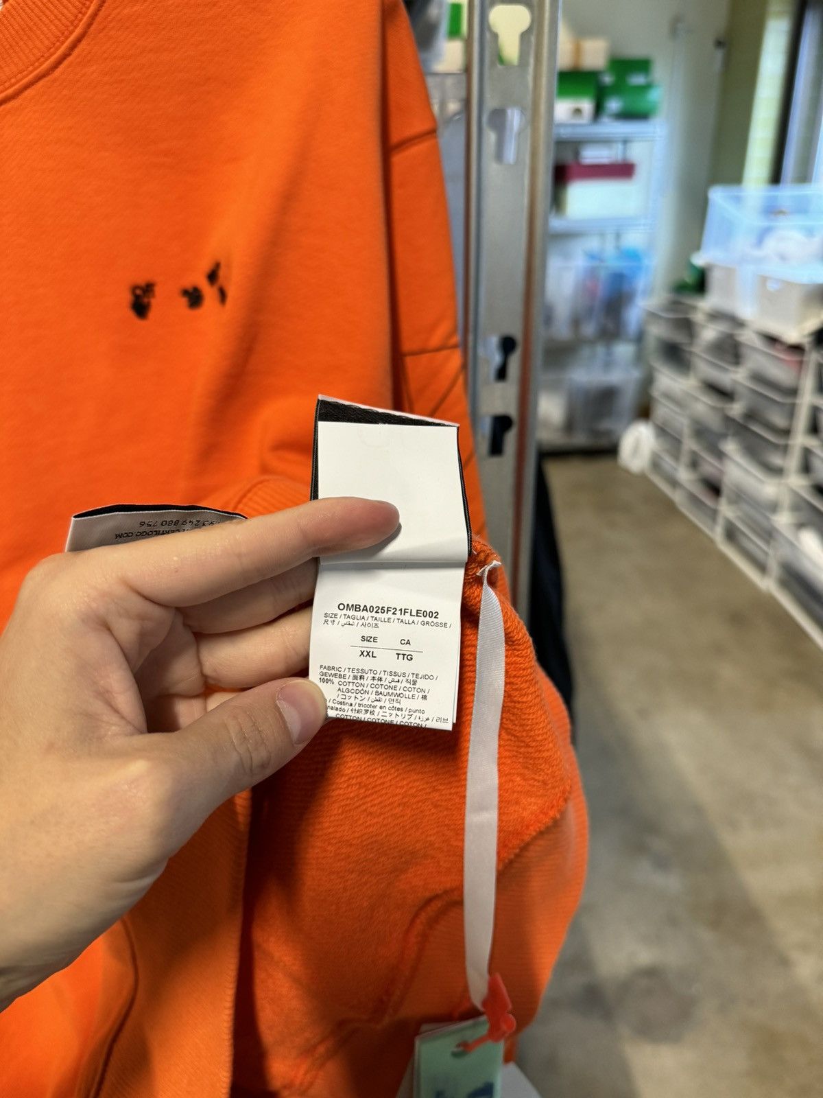 Off-White Off-White Diag Printed Sweatshirt NEW 700$ Size US XXL / EU 58 / 5 - 7 Thumbnail