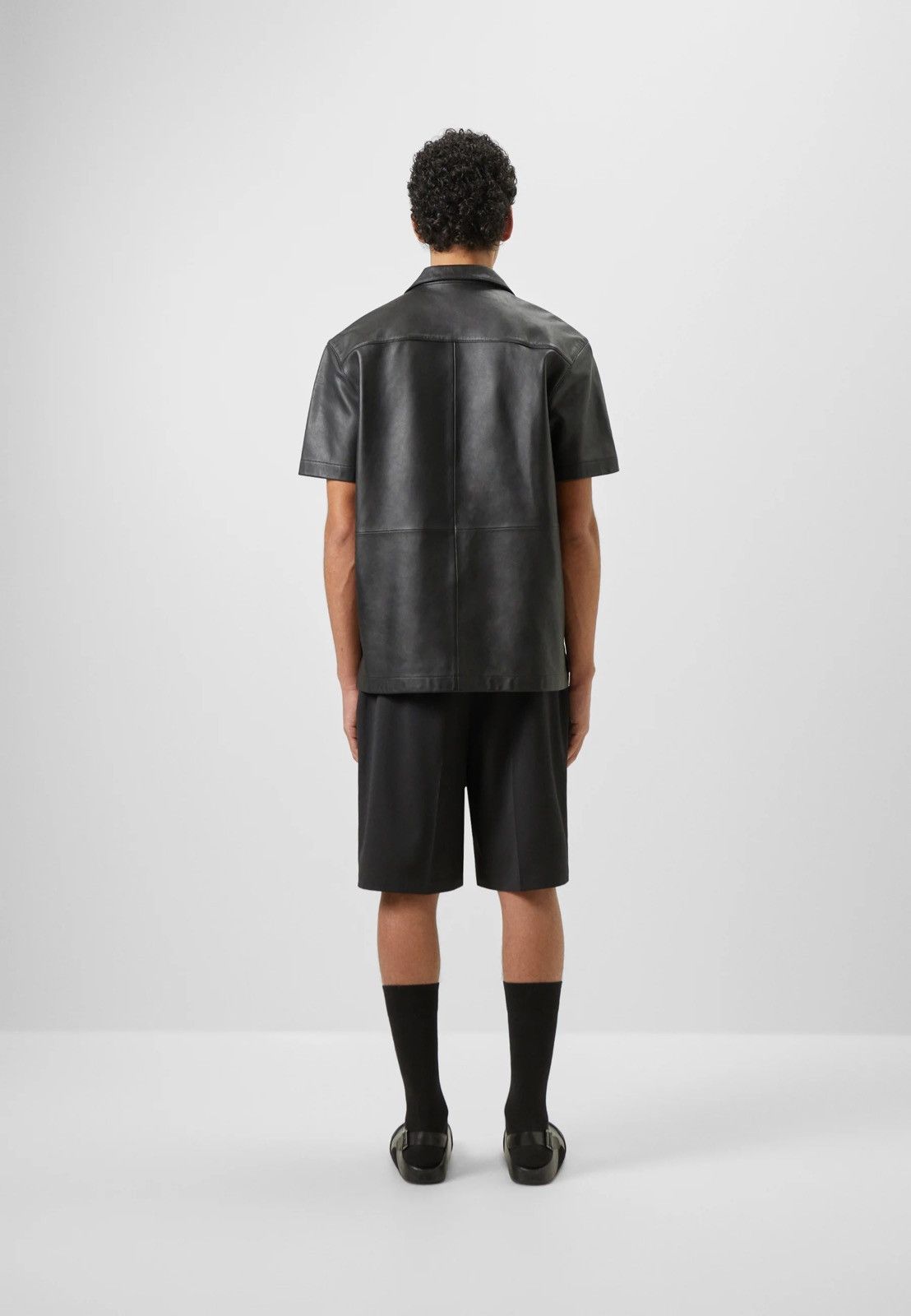 Han Kjobenhavn !DS! FW22 Han Kjobenhavn Black Leather Summer Shirt Size US M / EU 48-50 / 2 - 5 Thumbnail