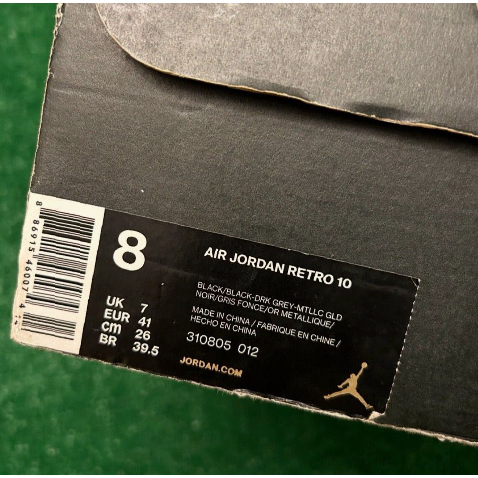Jordan Brand Jordan 10 Retro New York City NYC 2016 Mens Sz 8 Black Metallic Gold 310805-012 Size ONE SIZE - 6 Thumbnail