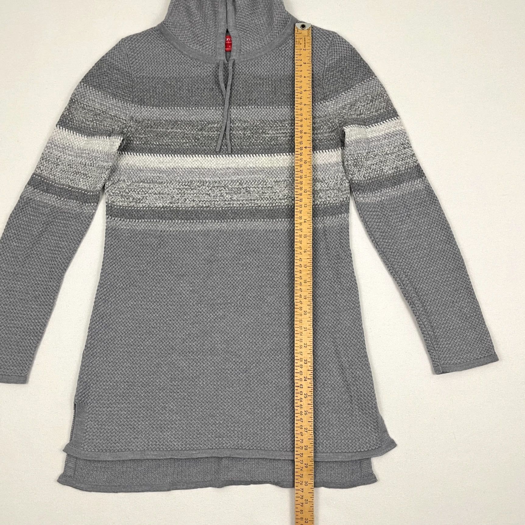 Vintage Krimson Klover Sweater Womens Small Gray Merino Wool Silk Turtleneck Tunic Prep Size S / US 4 / IT 40 - 4 Thumbnail