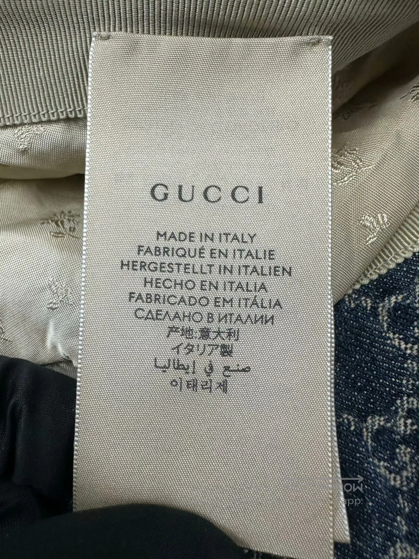 Gucci Guicci size L Blue Full Print Logo Fisherman's Hat| Size ONE SIZE - 5 Thumbnail