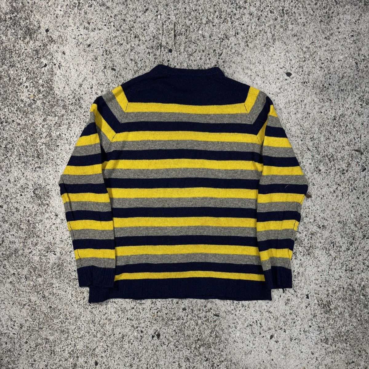 Raf by Raf Simons Raf by Raf Simons Striped Wool Sweater Size US XL / EU 56 / 4 - 2 Thumbnail
