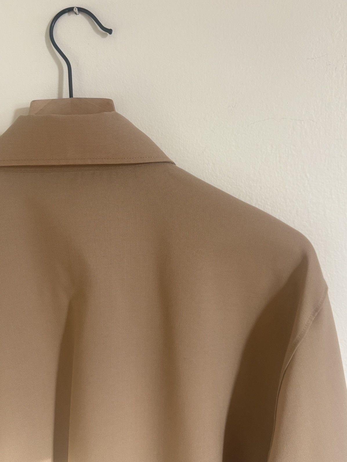 Woven Spread Collar (Wool Plain Weave) Shirt