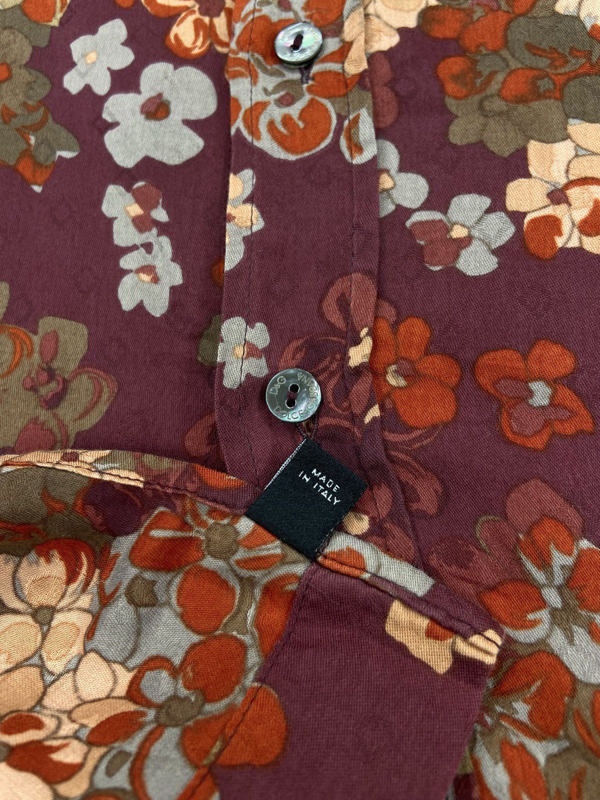 Dolce & Gabbana × Vintage Dolce & Gabbana Made in Italy Vintage Floral Shirt Rare Size US L / EU 52-54 / 3 - 3 Thumbnail