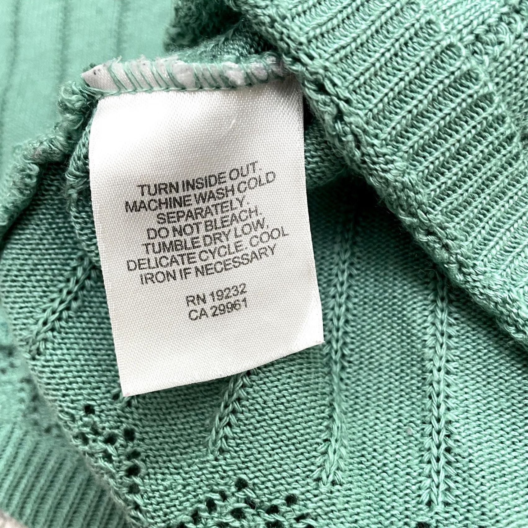 Vintage Alfred Dunner Knit Top Womens Petite PL Green Crew Neck Short Sleeve Casual Sweater Acrylic Size L / US 10 / IT 46 - 5 Thumbnail