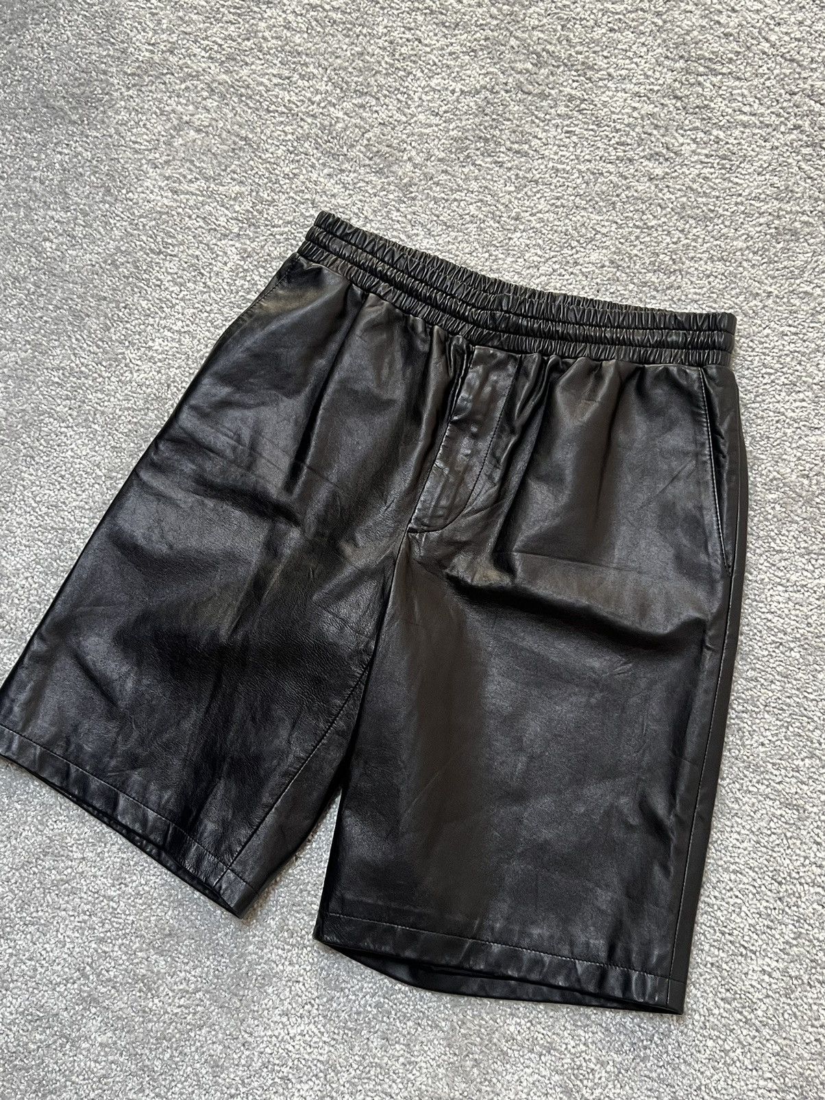 Prada Prada Nappa Leather Bermuda Black Shorts Size 46 Size US 32 / EU 48 - 6 Thumbnail