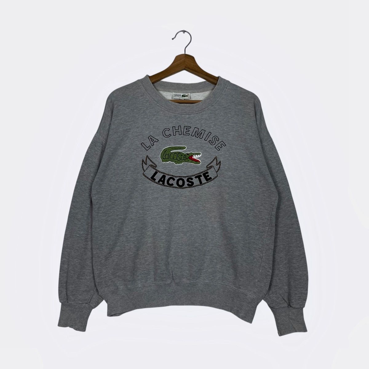 Lacoste La Chemise Lacoste Big Logo Crewneck Sweatshirt Size US S / EU 44-46 / 1 - 1 Thumbnail