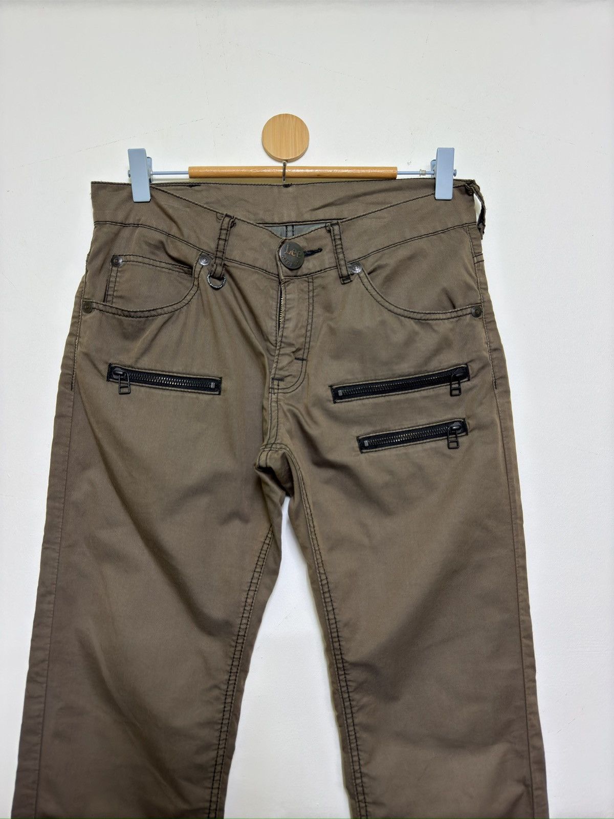 Lee Vintage Lee Riders Buckle Biker Style Low Rise Zipper Pant Size US 29 - 3 Thumbnail