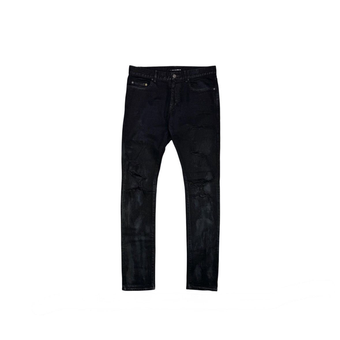 Saint Laurent Paris SAINT LAURENT PARIS FW14 OIL CRASH D02 DENIM Size US 31 - 1 Thumbnail