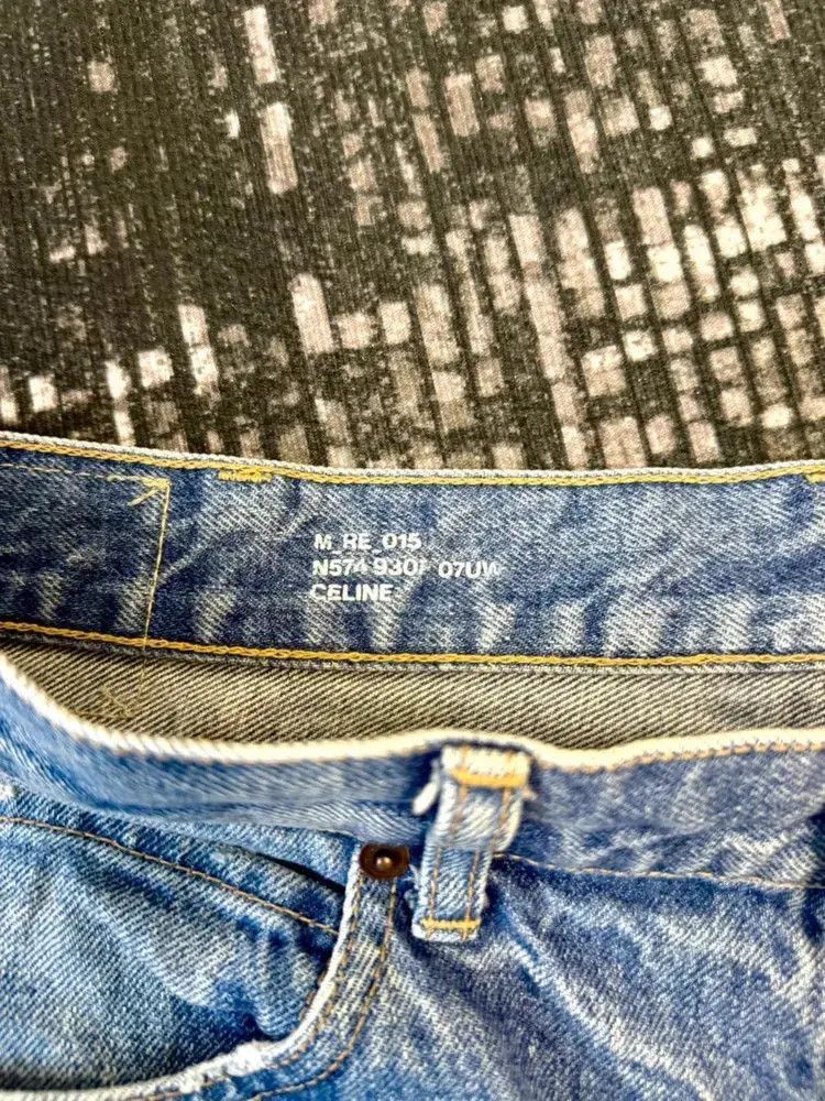 Celine Sz 31 Celine 22AW straight leg washed denim-2507 Size US 31 - 4 Thumbnail