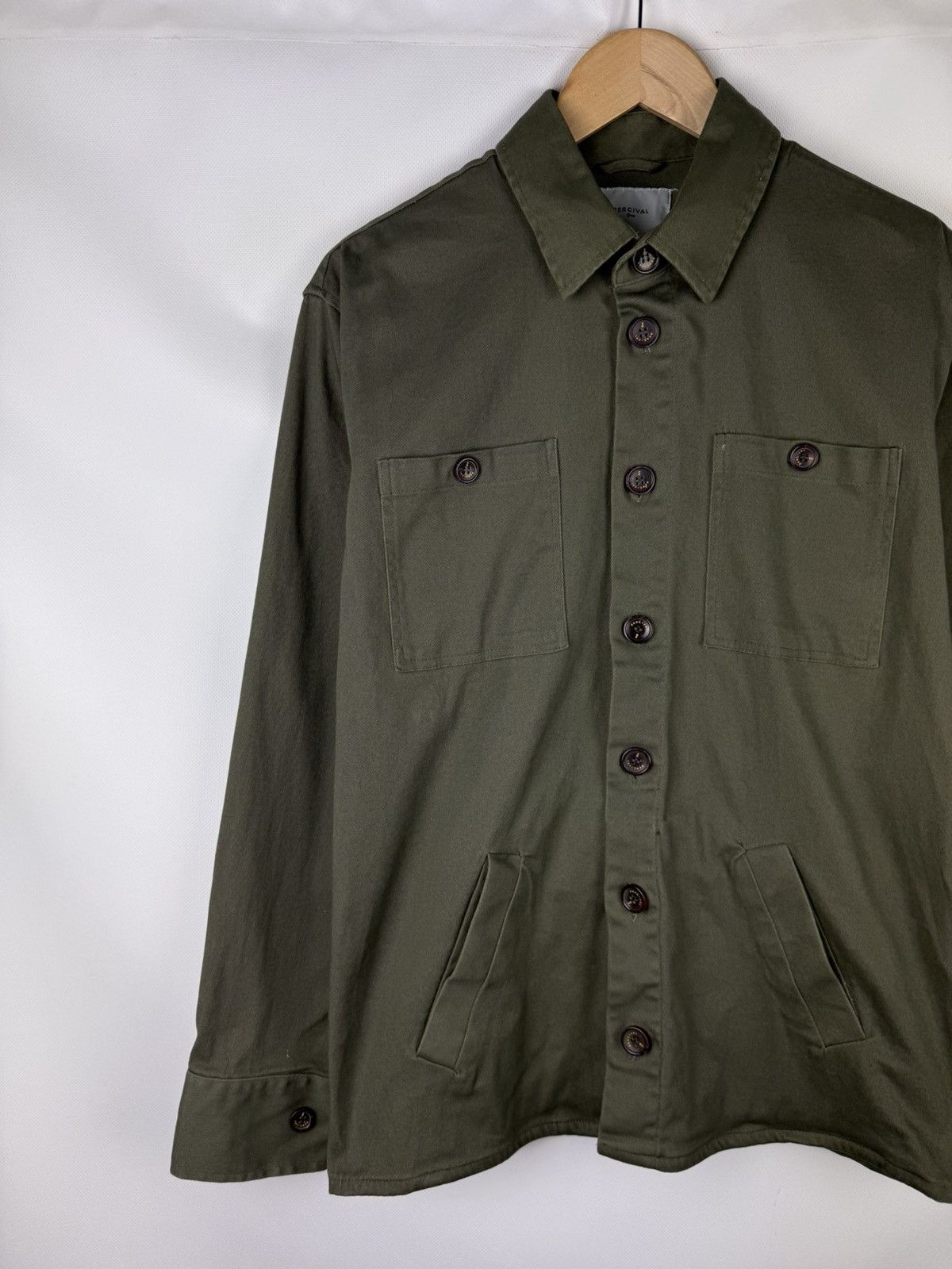 Percival Percival Men’s Military Style Overshirt Jacket Size M Size US M / EU 48-50 / 2 - 2 Thumbnail