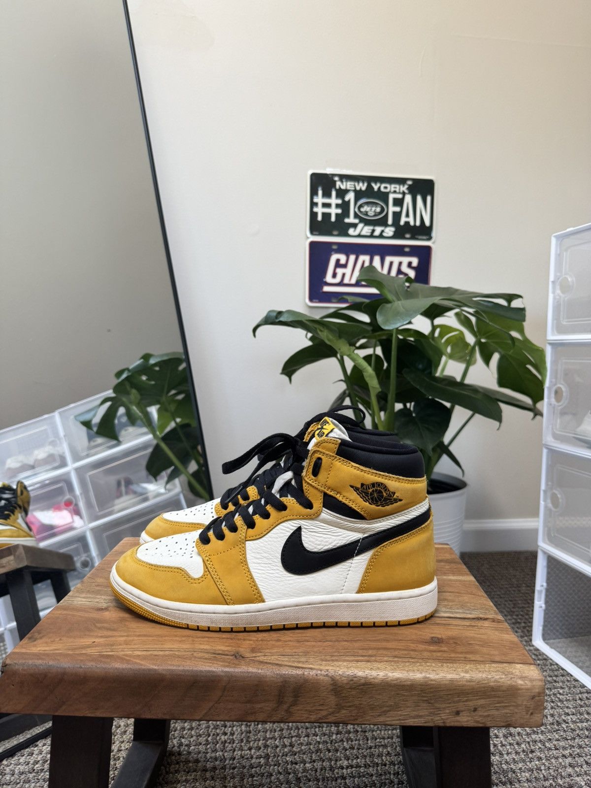 Retro Color Mostaza Men's Shoes Nike Air Jordan High