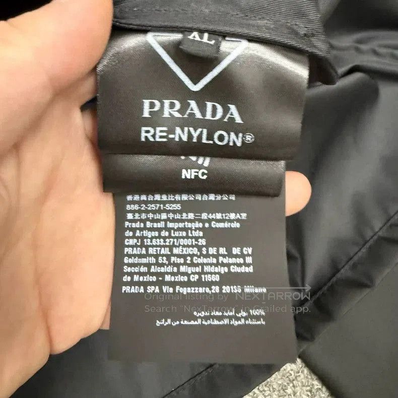 Prada Prada Black Triangle Logo Jacket XL. Size US XL / EU 56 / 4 - 4 Thumbnail