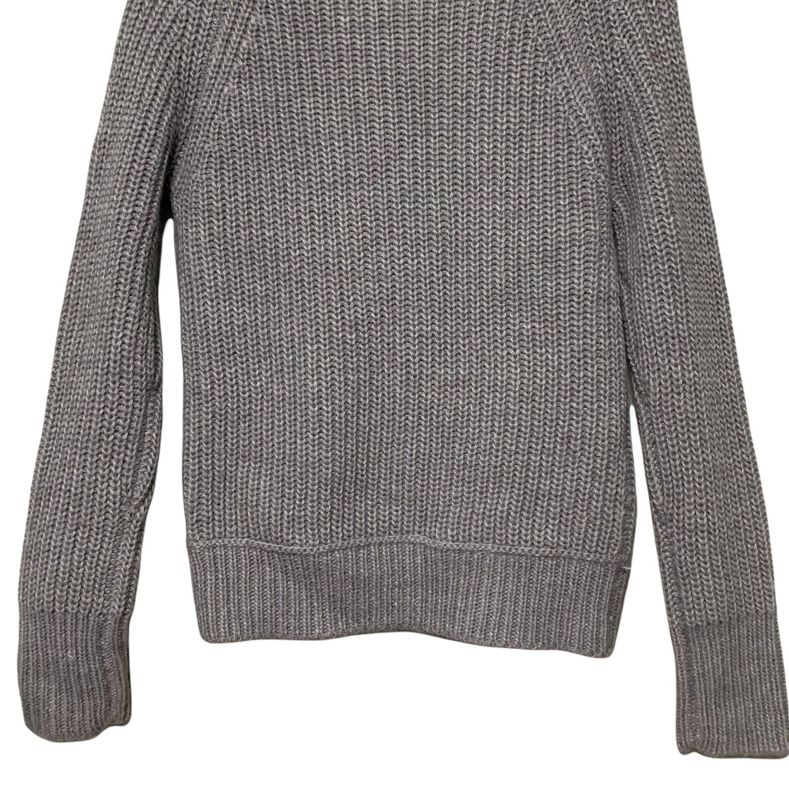 J.Crew J.Crew Heritage Gray Acrylic Wool Mohair Zipper Sweater Sm Size S / US 4 / IT 40 - 8 Thumbnail