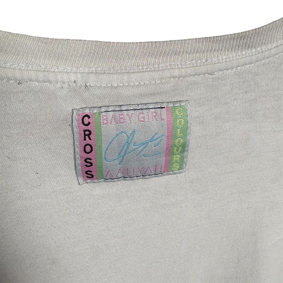 Cross Colours Vintage Y2K Cross Colours Aaliyah Baby T-Shirt Size US L / EU 52-54 / 3 - 4 Thumbnail