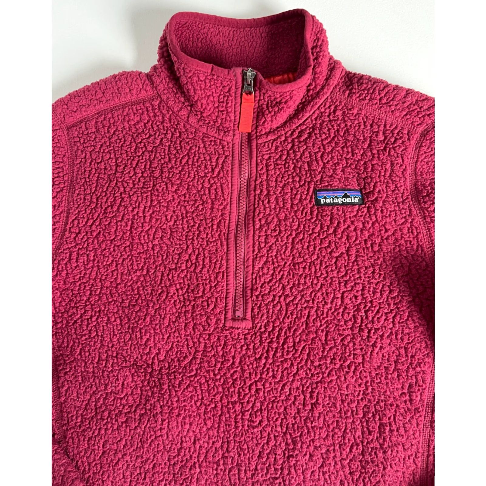 Patagonia VINTAGE Women's Patagonia Retro Pile 1/4 Zip Pullover Arrow Red 22815 Sz M Size M / US 6-8 / IT 42-44 - 6 Thumbnail