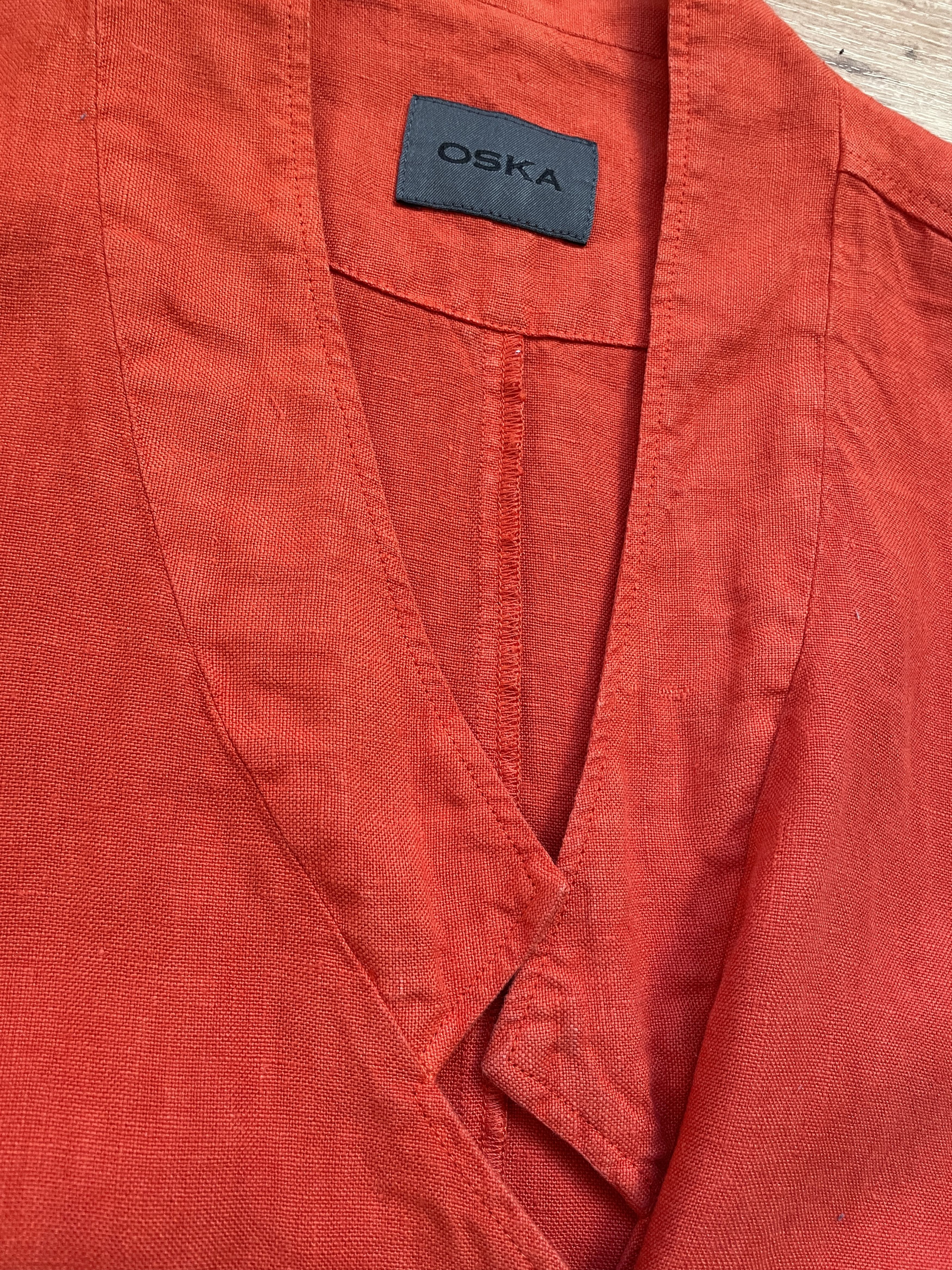 OSKA OSKA Womens Linen Relaxed Fit Jacket Size L Size L / US 10 / IT 46 - 9 Thumbnail
