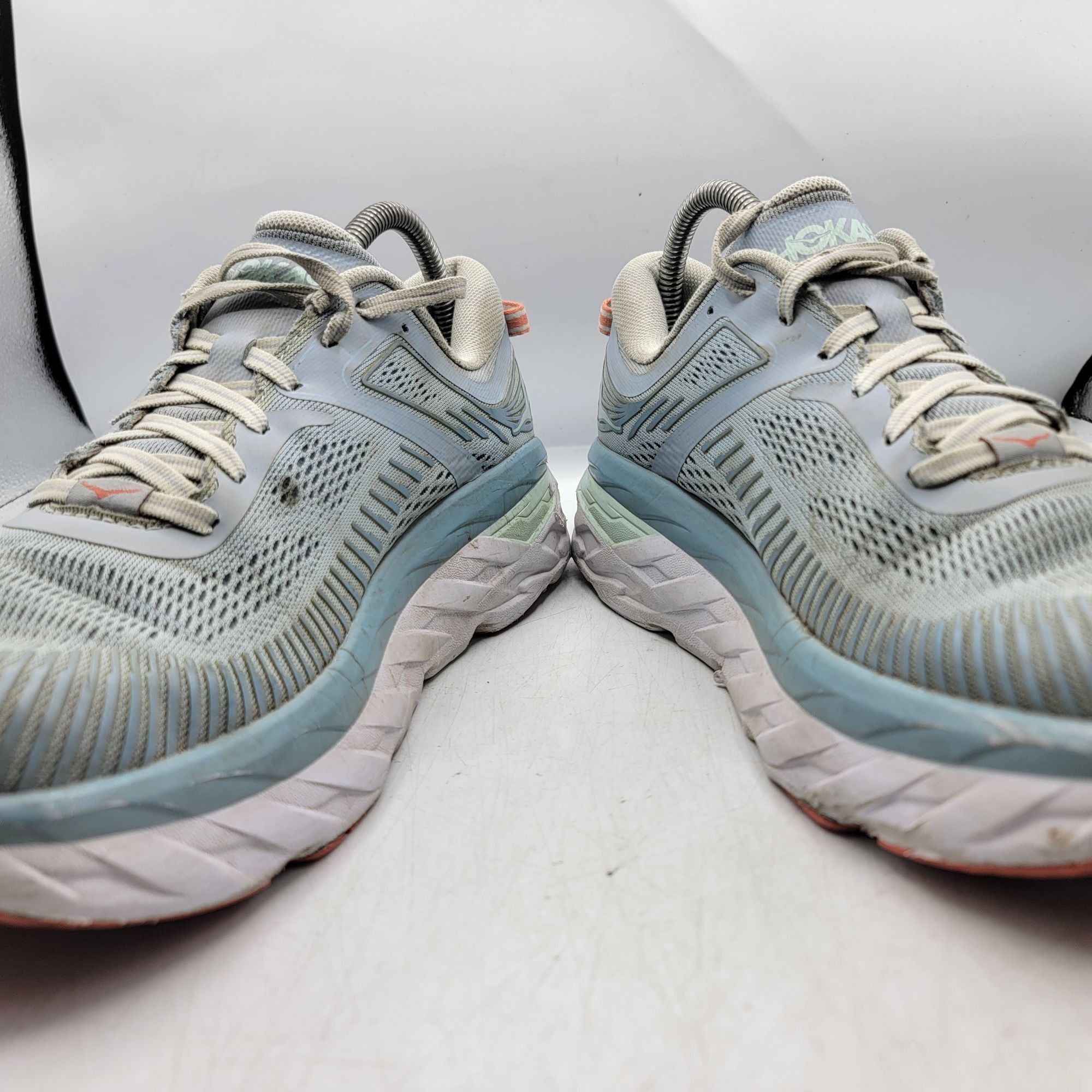 Hoka Hoka One One Bondi 7 Womens 9.5 Blue Fog Sneaker Shoes Athle Size US 9.5 / IT 39.5 - 3 Thumbnail