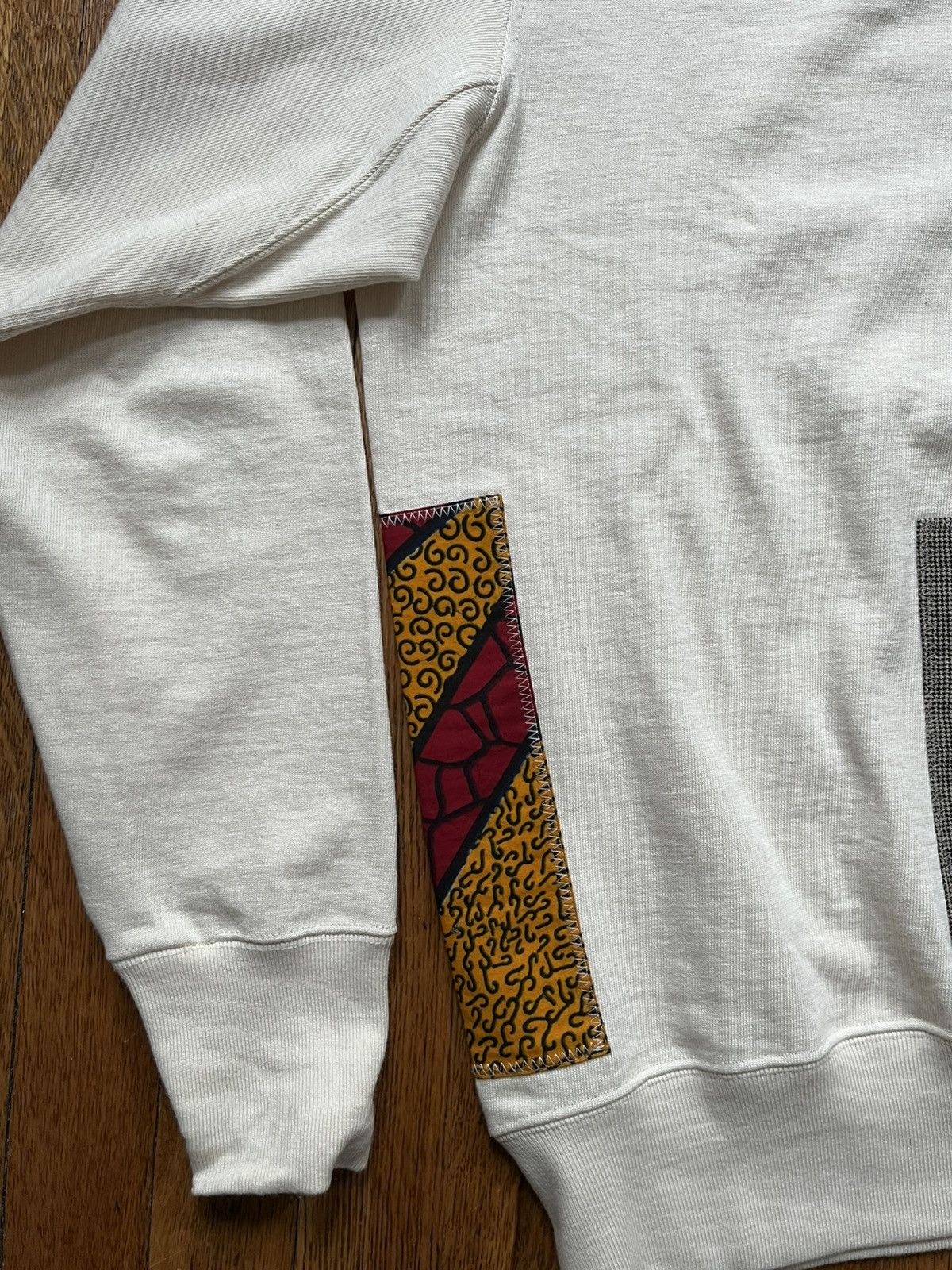 EYE Junya Watanabe Man x Merz B. Schwanen patchwork crewneck