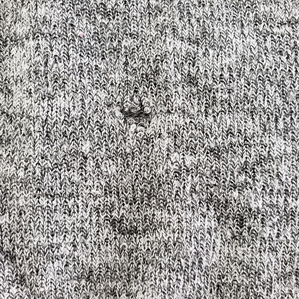 Forever 21 Grey Marled F21 Vneck Short Sleeve Size M / US 6-8 / IT 42-44 - 3 Thumbnail