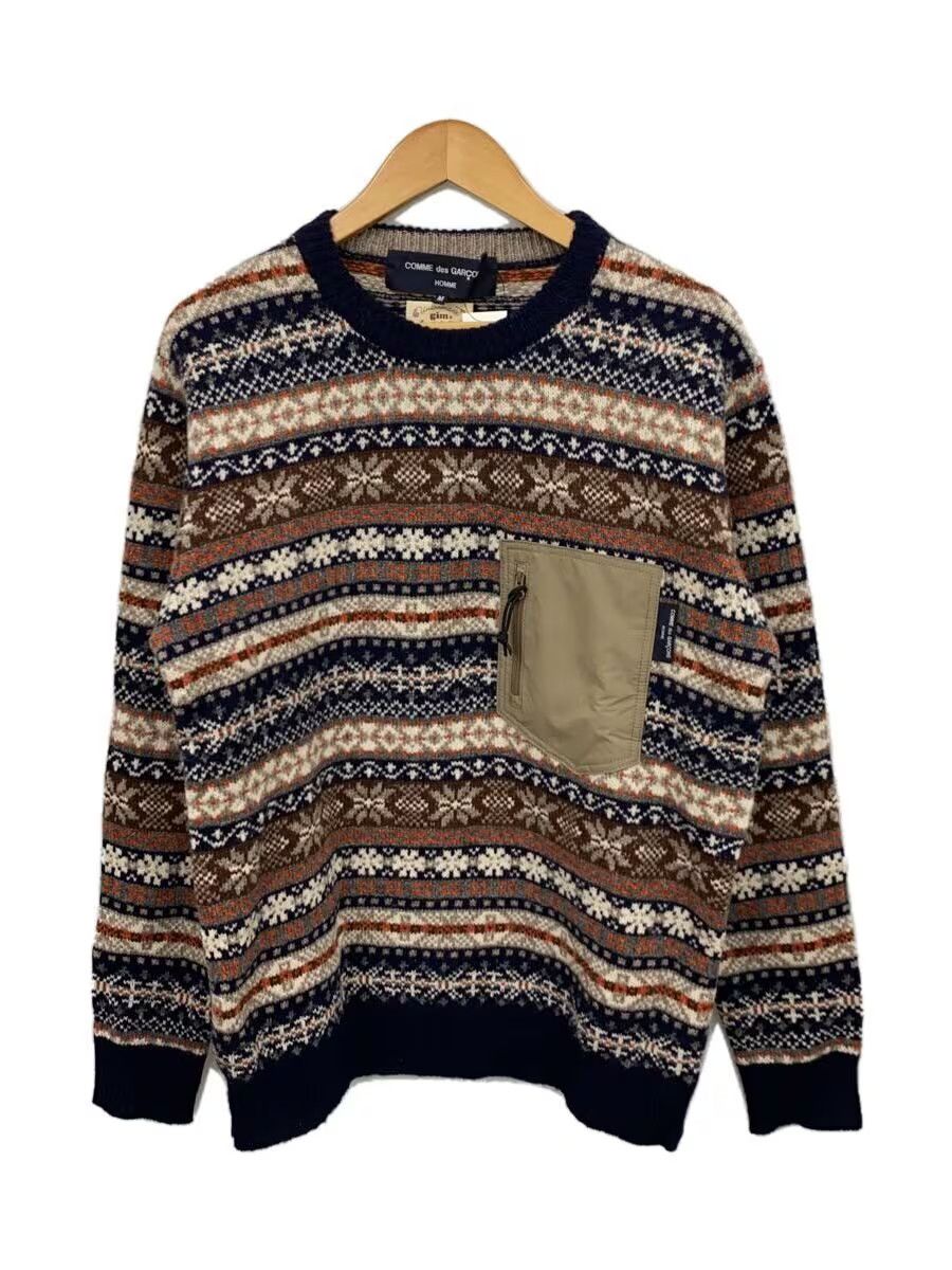 Comme des Garcons × Comme des Garcons Homme Nordic Striped Wool Knit Sweater - Comme Des Garcons Size US M / EU 48-50 / 2 - 1 Thumbnail