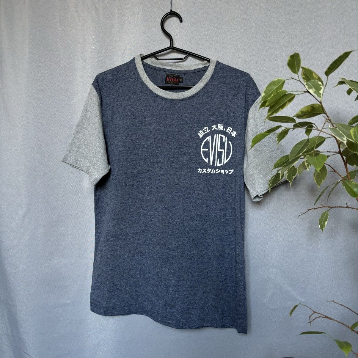 Evisu Evisu vintage t-shirt big logo blue medium streetwear Size US M / EU 48-50 / 2 - 3 Thumbnail