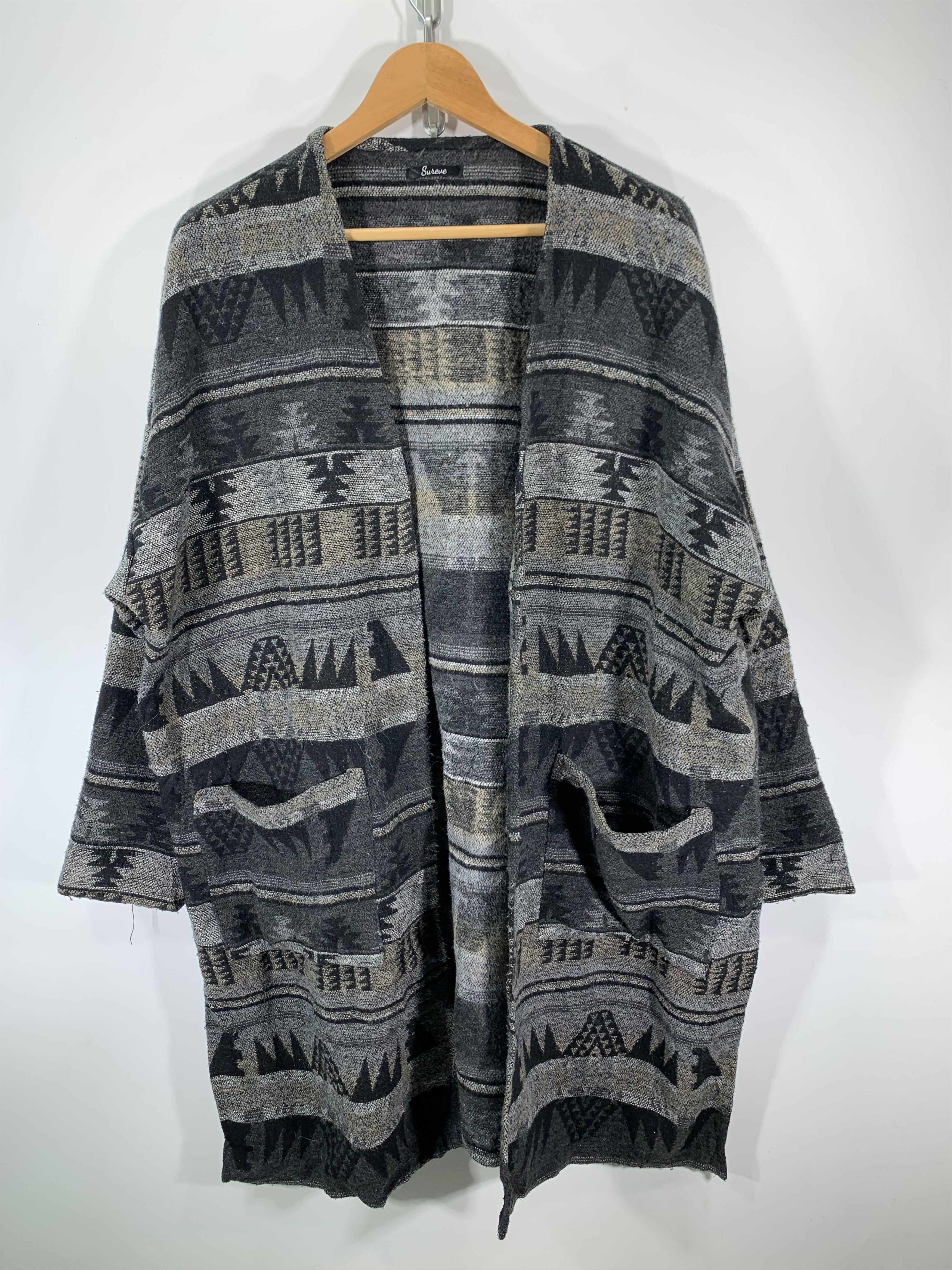 image of Sureve Native Long Cardigan Blanket, Men's (Size Large)