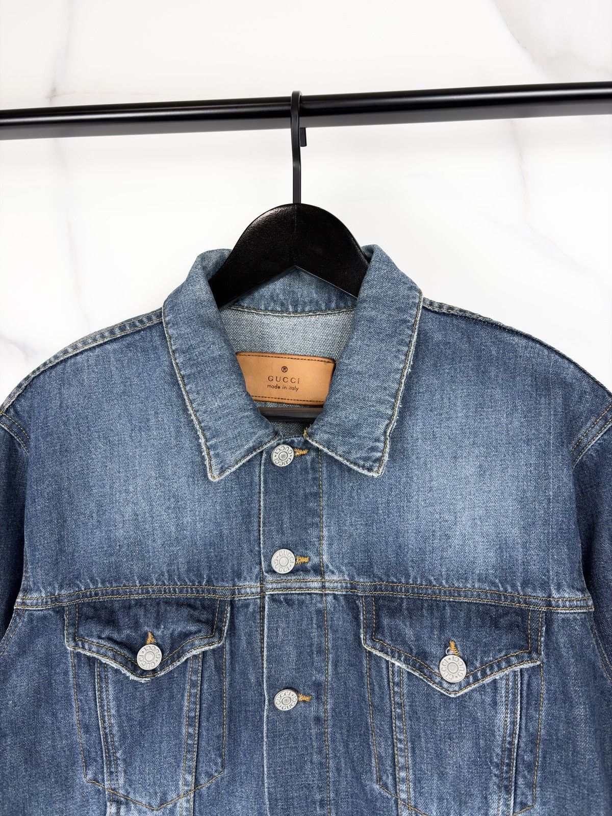 Gucci Gucci Tom Ford Vintage Two Pocket Button Up Denim Jacket Size US S / EU 44-46 / 1 - 3 Thumbnail