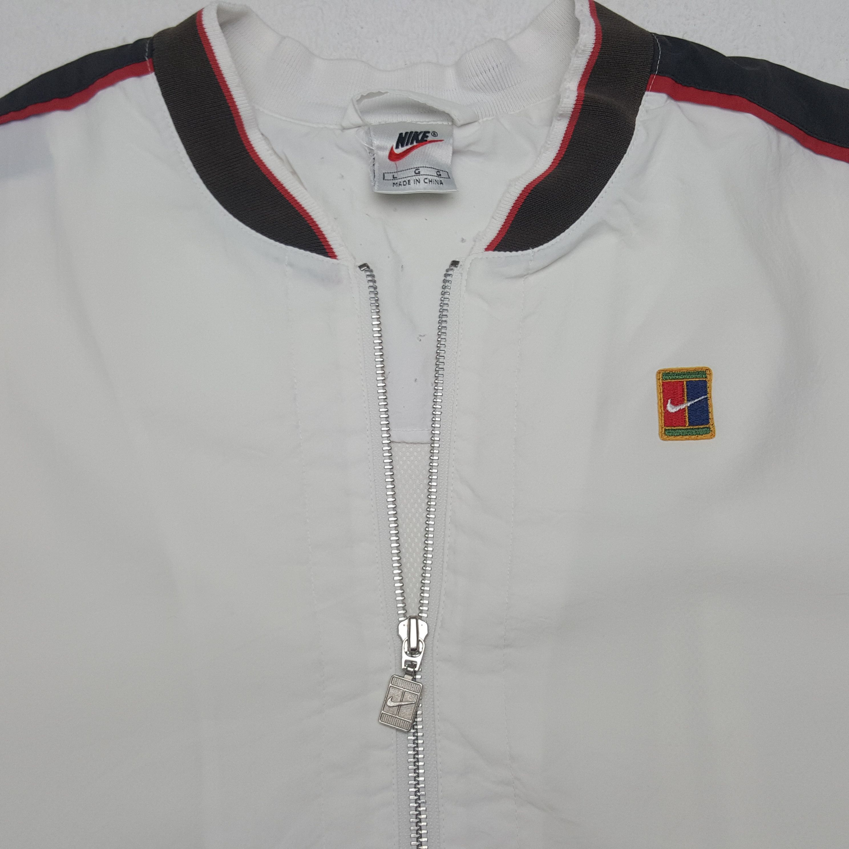 Nike × Vintage Vintage Nike Court American Sport Windbreaker Sweatshirt Size US L / EU 52-54 / 3 - 4 Thumbnail