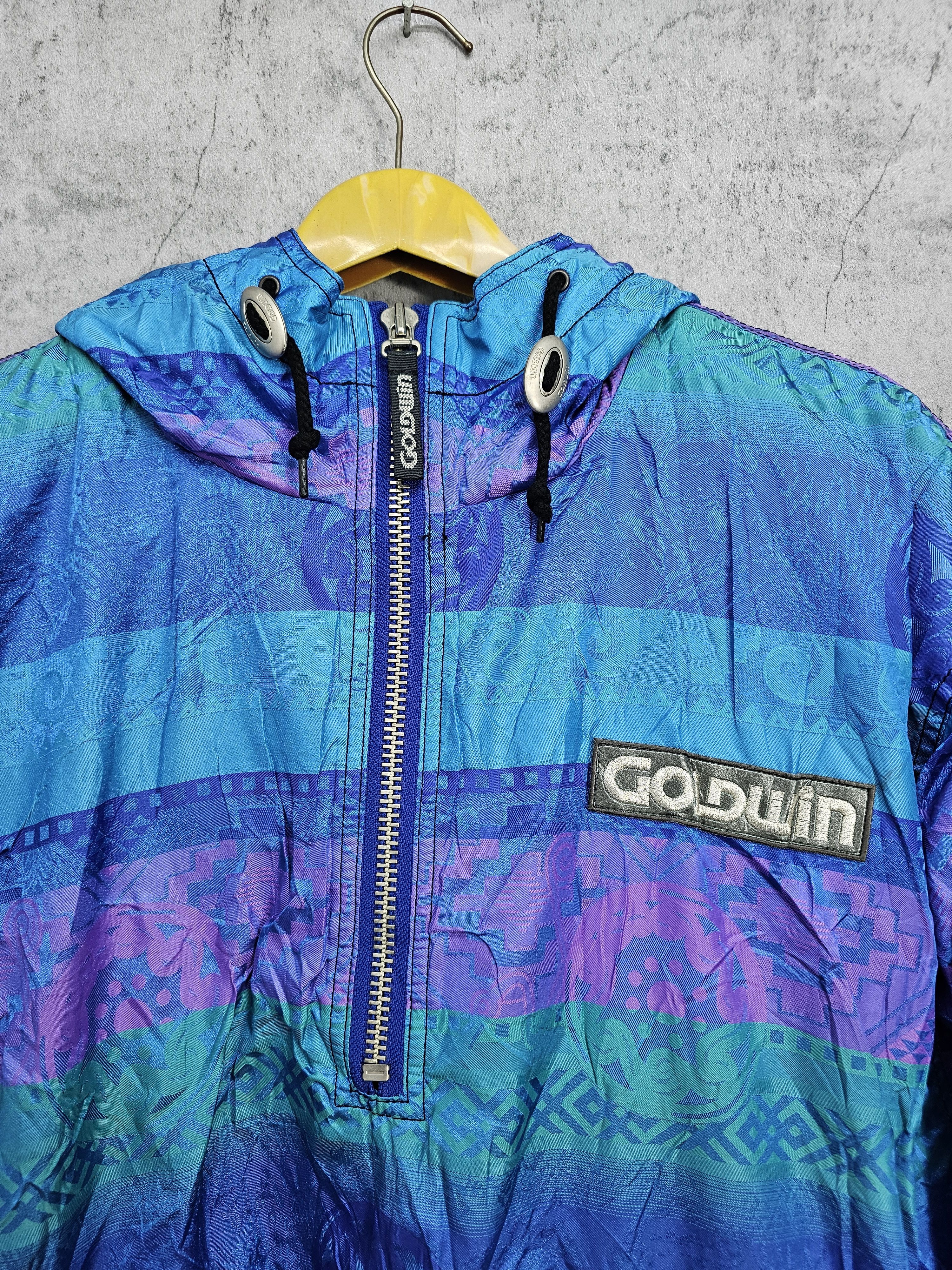 Goldwin Vtg GOLDWIN Stiped Aztec Abstrack Design Ski Jacket J0029 Size US L / EU 52-54 / 3 - 6 Thumbnail