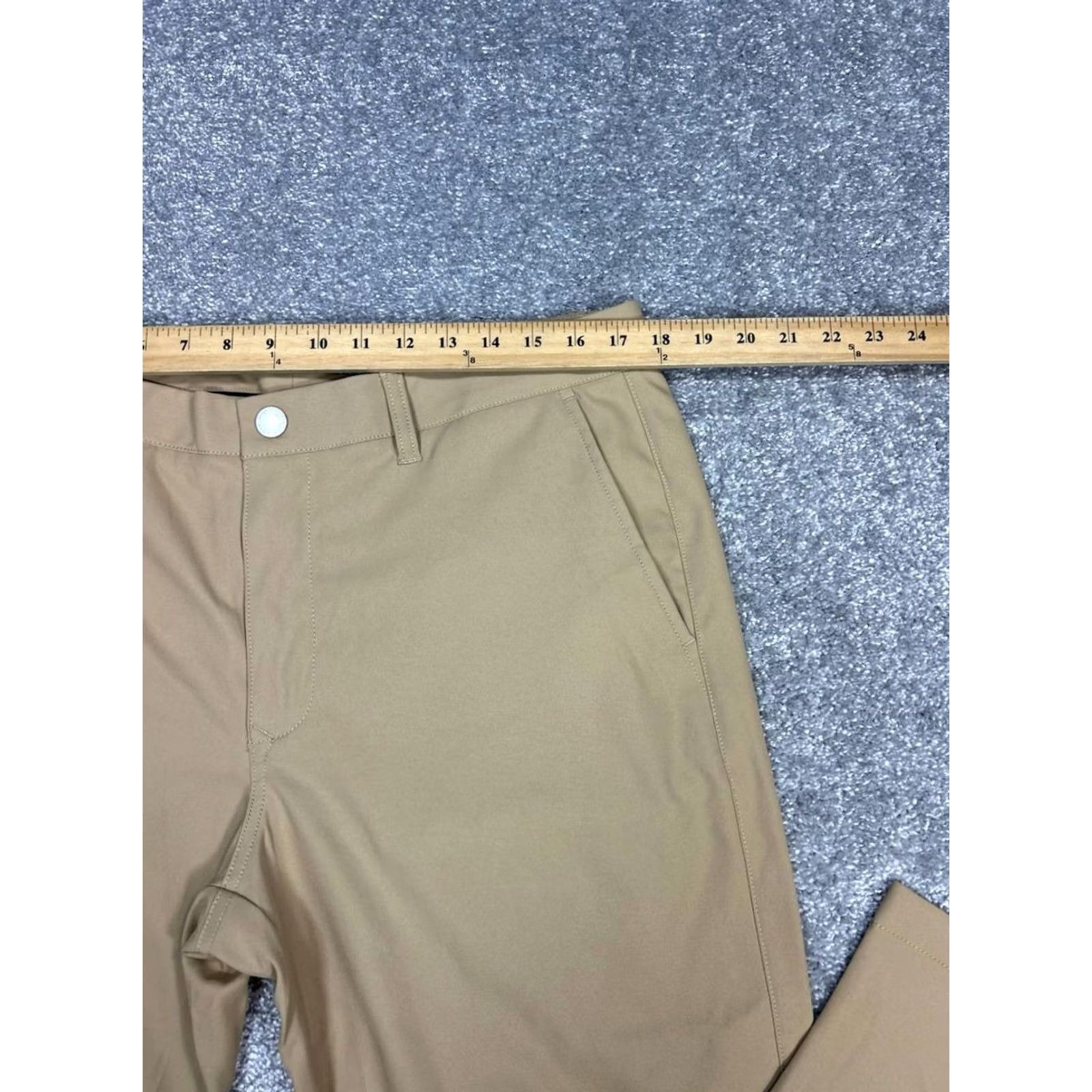 Bonobos Bonobos Golf Pants Mens 35 Brown Mid Rise Straight Outdoor Performance Athletic Chino Casual Size US 35 - 3 Thumbnail
