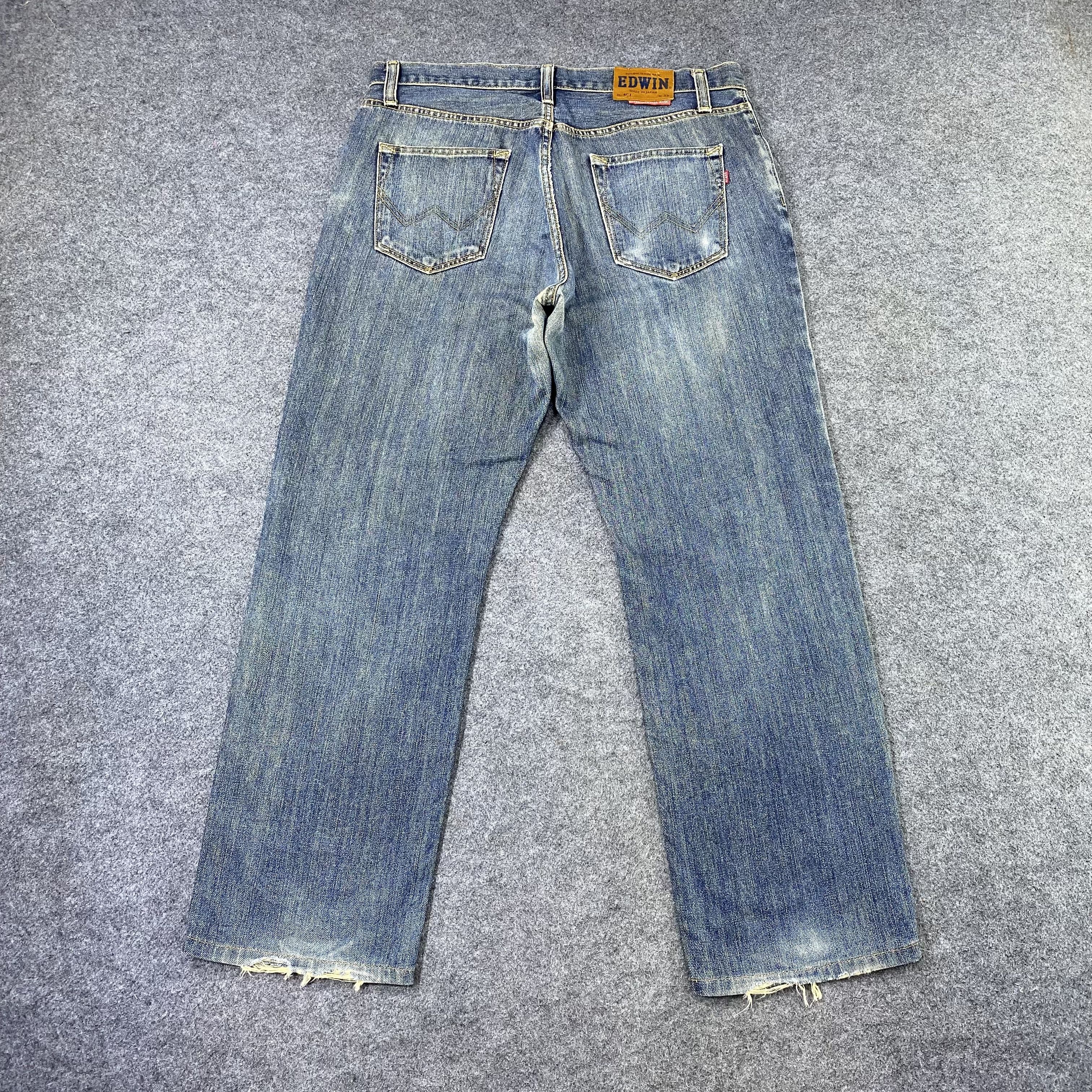 Edwin Vintage Edwin 404 Distressed Jeans - J1181 Size US 36 / EU 52 - 4 Thumbnail