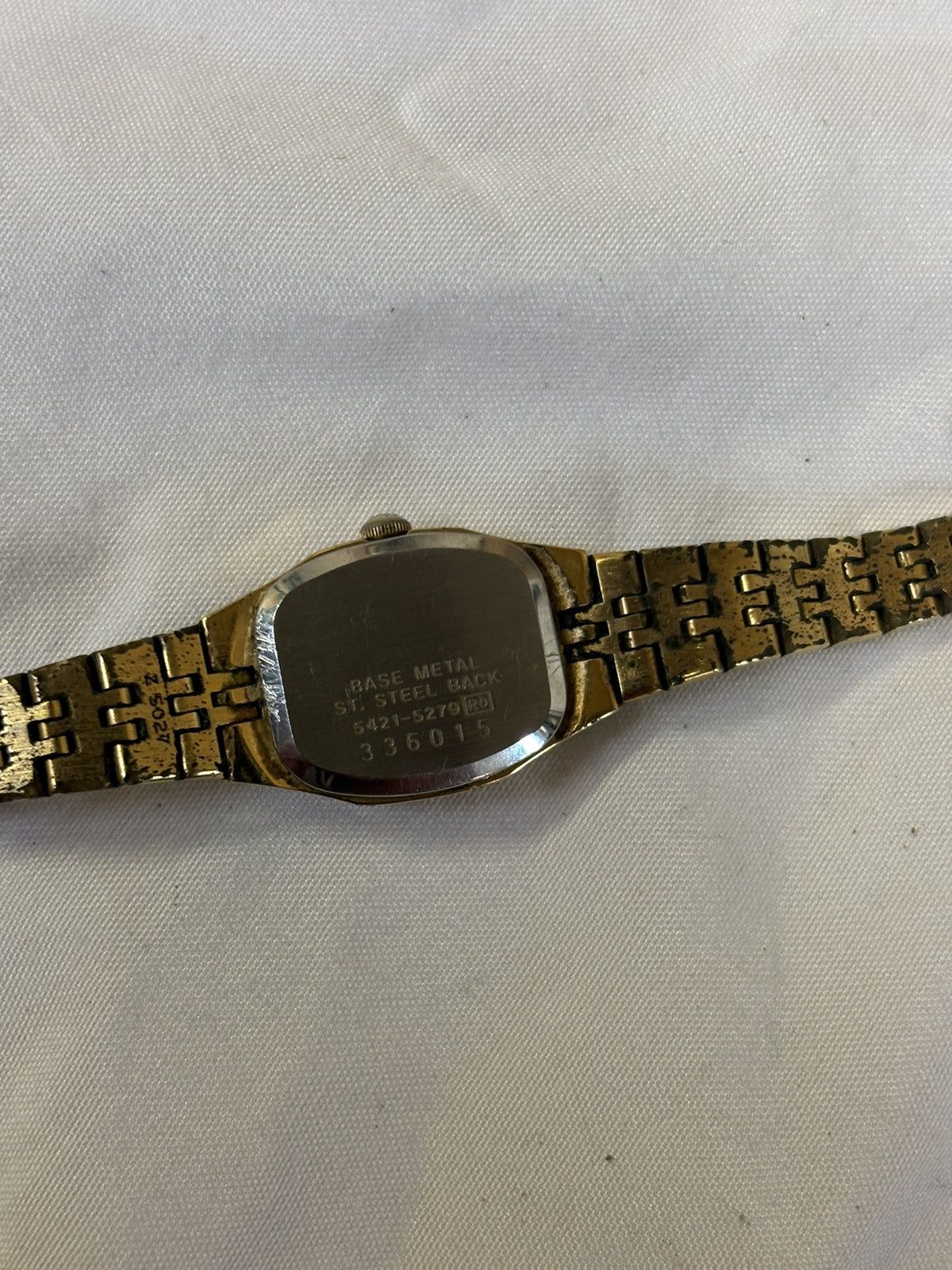 Seiko Vintage Seiko 5421-5279 Gold Tone Womens Watch! New Battery! Size ONE SIZE - 8 Thumbnail
