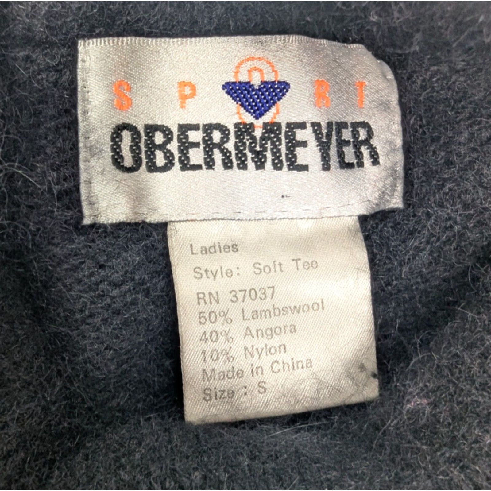 Obermeyer VINTAGE Obermeyer Black Turtleneck Knit Sweater - Wool Blend - Size S (Women) - Ski Soft Tee - Long Sleeve - Solid - Mens? Size S / US 4 / IT 40 - 7 Thumbnail