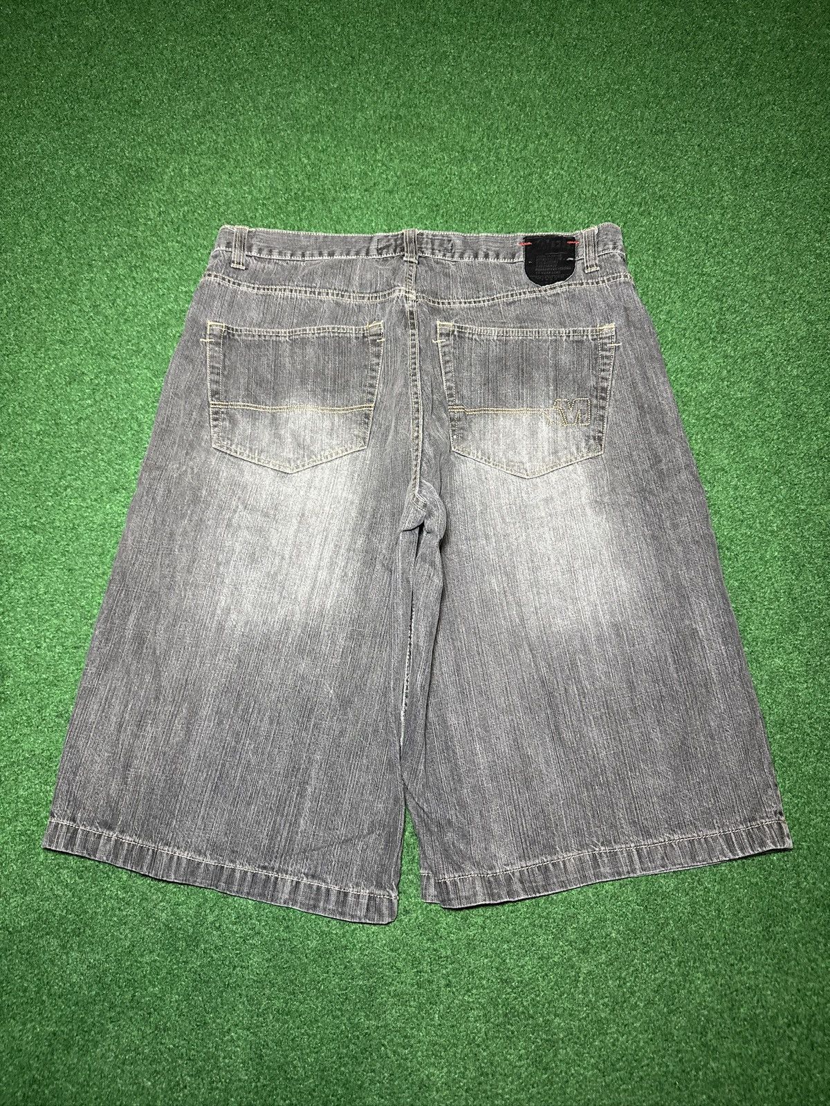 Mecca Mecca Baggy Black Jorts 40 Denim 16” Hip Hop Grunge Shorts Size US 40 / EU 56 - 1 Thumbnail