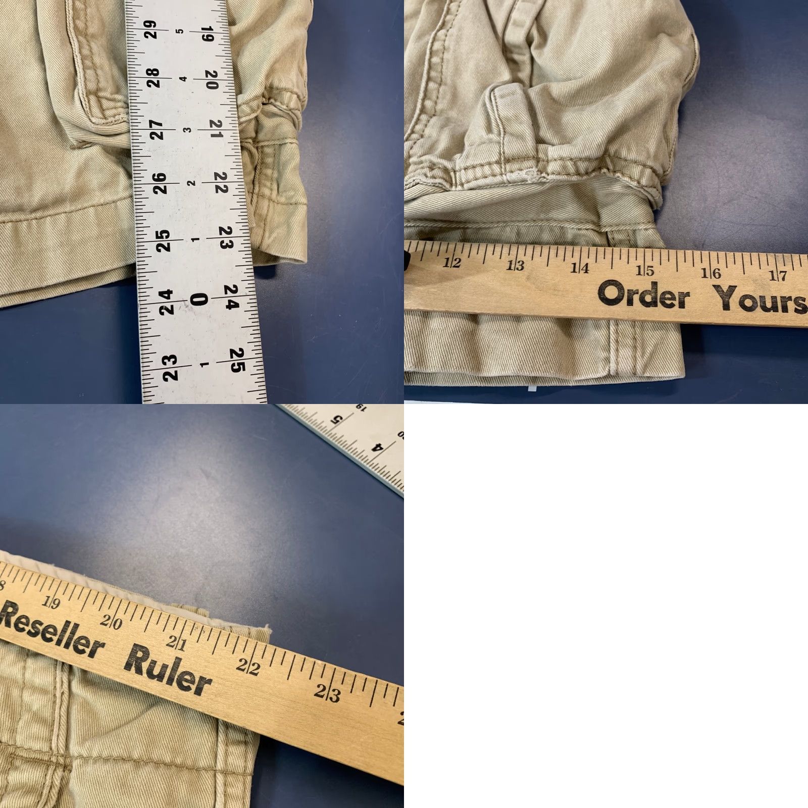 Polo Ralph Lauren VINTAGE Polo Ralph Lauren Military Cargo Shorts Mens 40 44x12 Khaki Utility Baggy Size US L / EU 52-54 / 3 - 9 Thumbnail