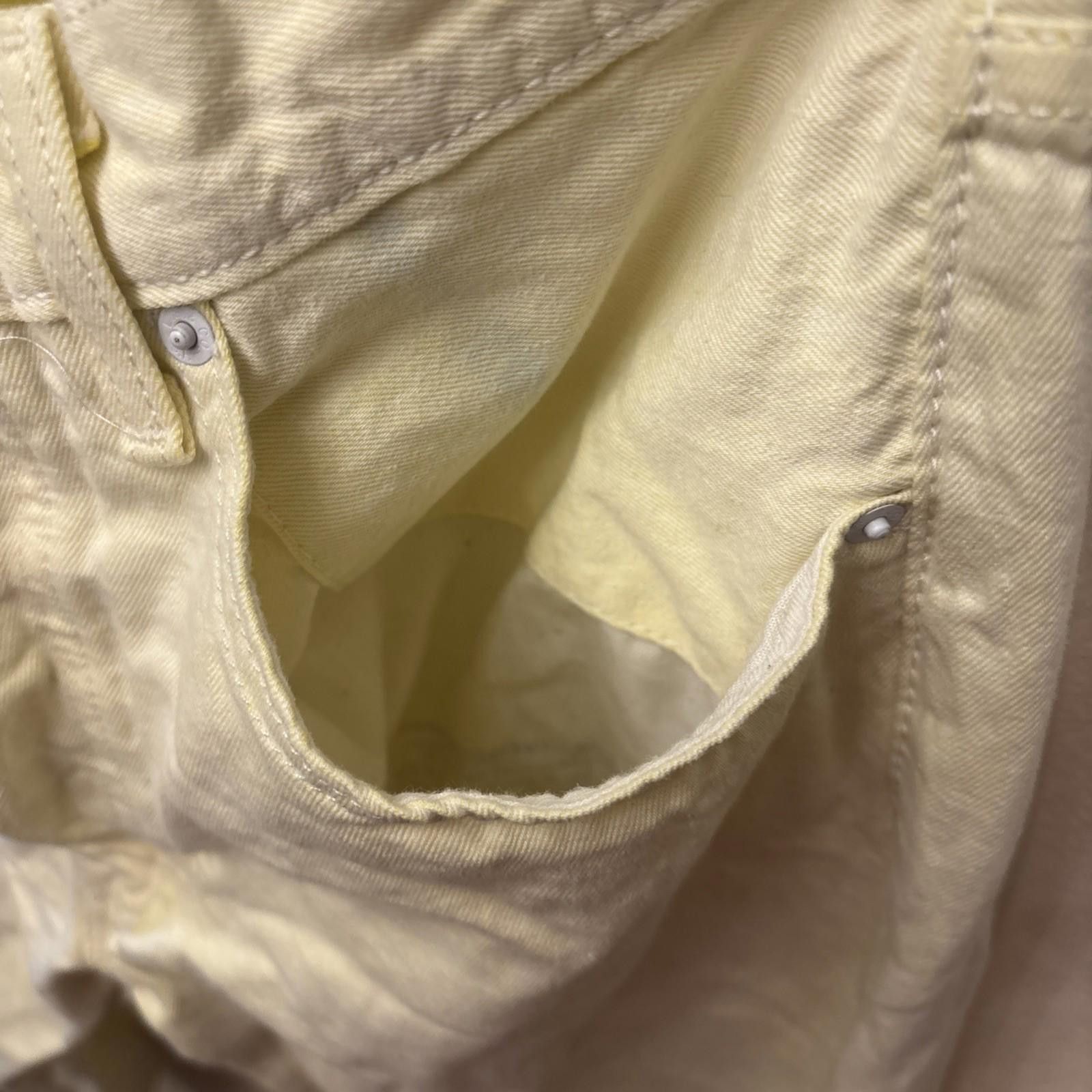 Levi's Vintage 90s Rare 501 Levis Button Fly Yellow Denim Jeans 32 Size US 32 / EU 48 - 4 Thumbnail