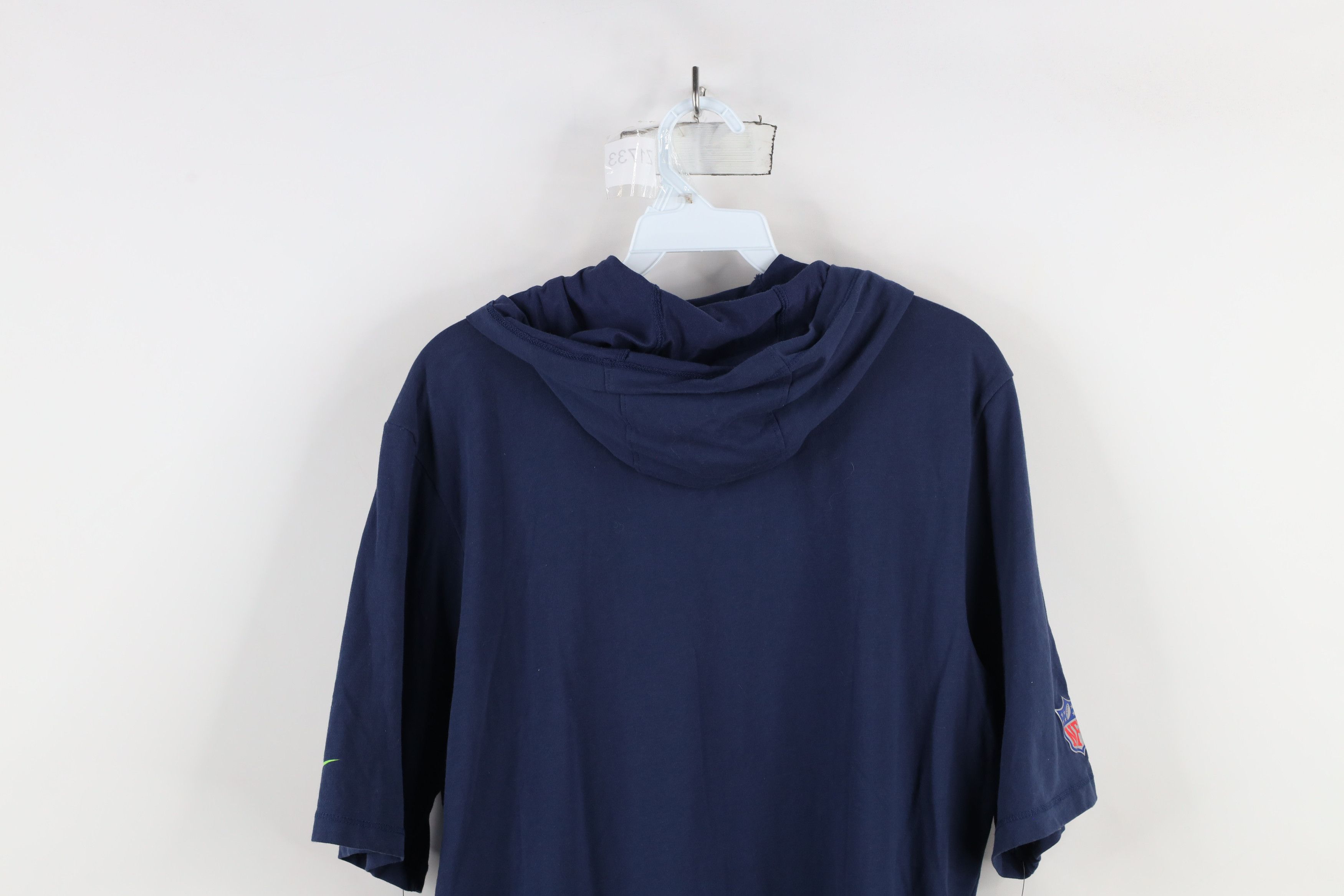 Nike × Vintage New Nike On Field Seahawks Football Hoodie Hooded T-Shirt Size US M / EU 48-50 / 2 - 15 Thumbnail