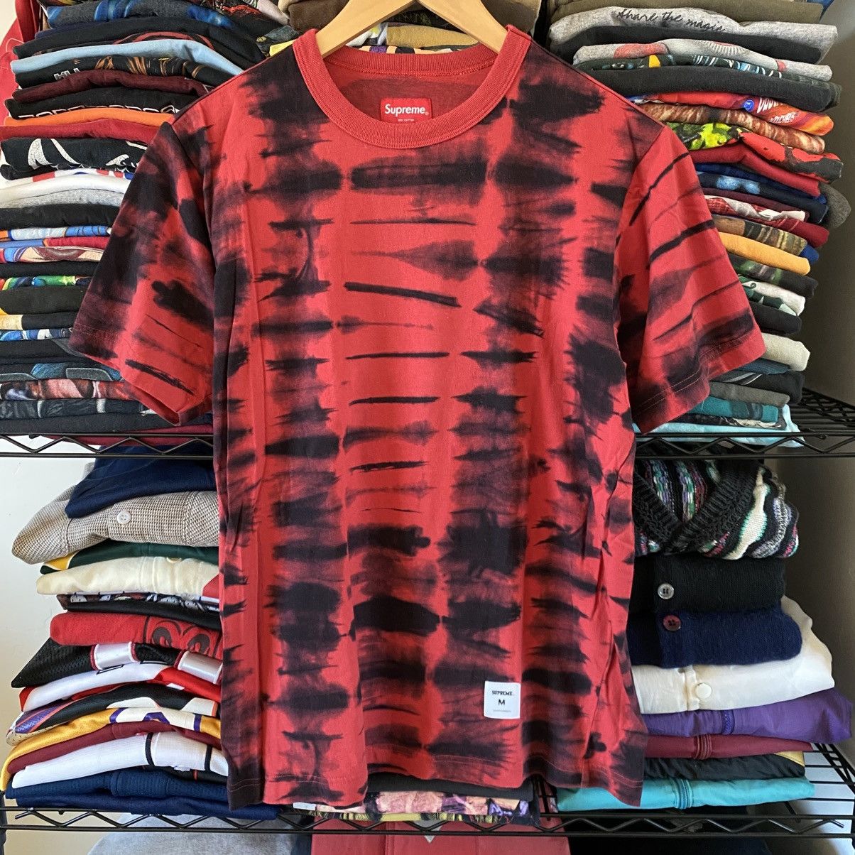 Supreme Supreme Tie Dye T-Shirt Red Black Size US M / EU 48-50 / 2 - 1 Thumbnail