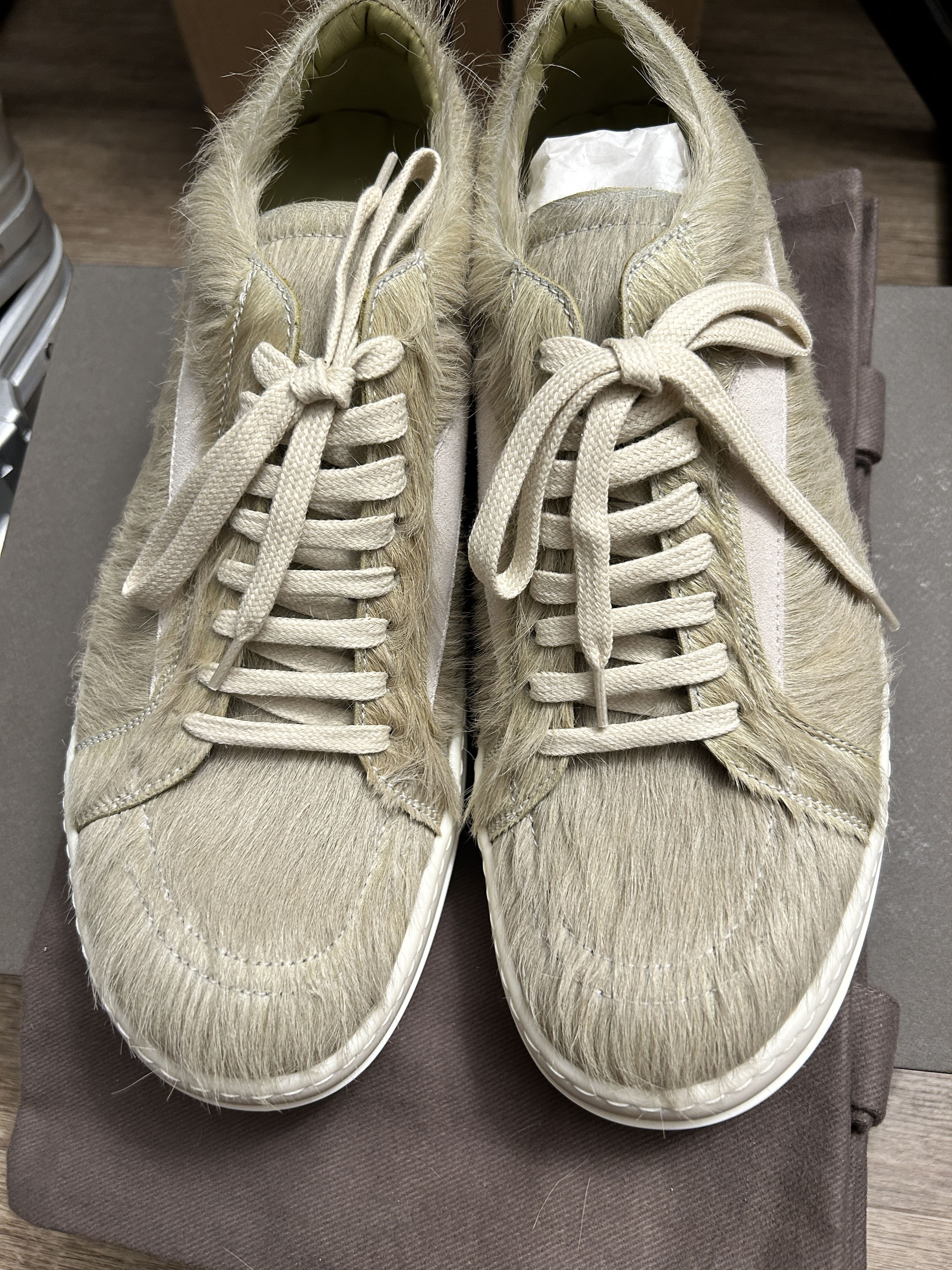Rick Owens Rick Owens Luxor f/w23 green pony half vintage sneaker Size US 10 / EU 43 - 4 Thumbnail