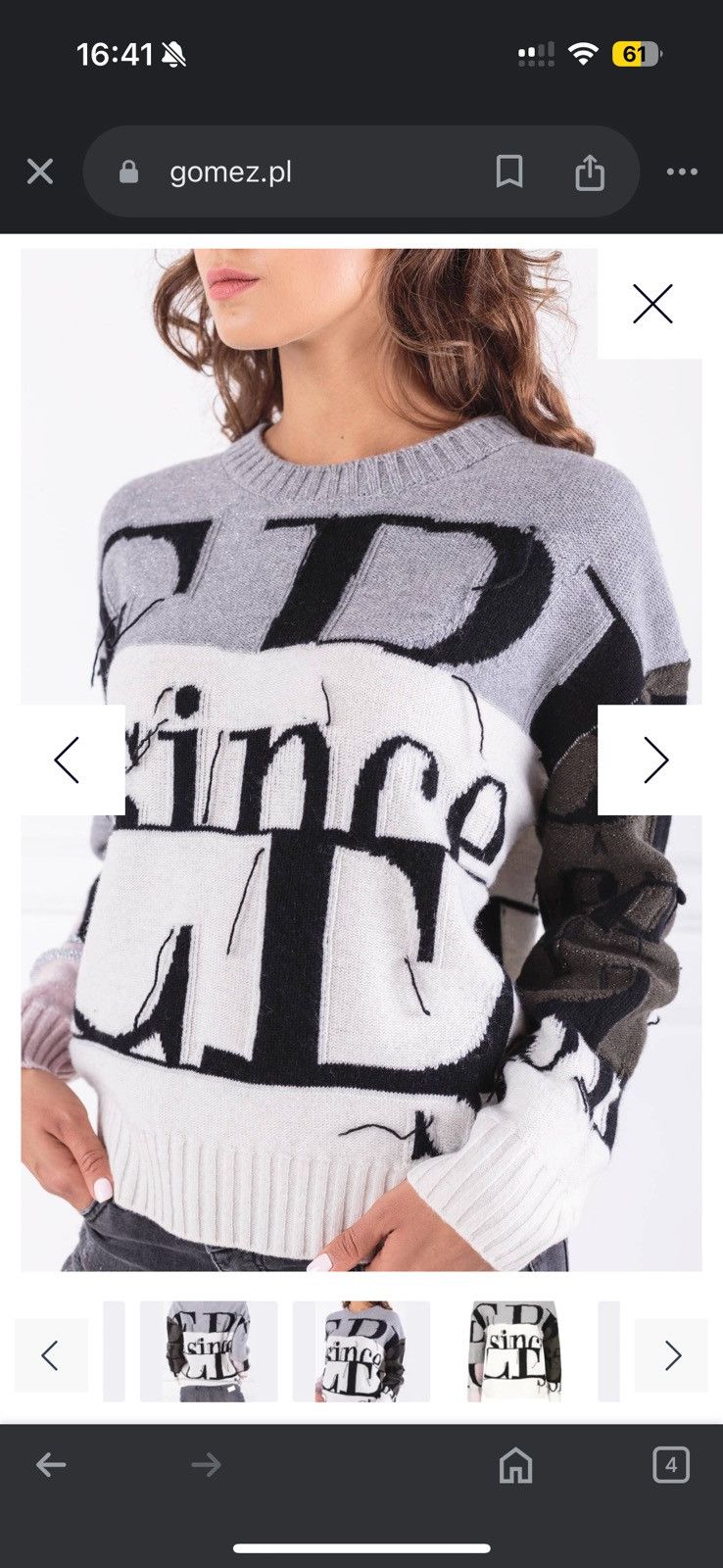Iceberg Iceberg sweater in merino wool Size M / US 6-8 / IT 42-44 - 5 Thumbnail
