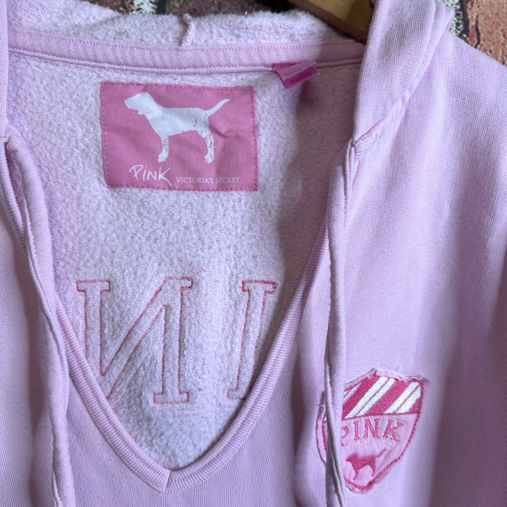Victoria's Secret VINTAGE Victoria's Secret PINK Hoodie Pullover Y2K Pink Medium Size M / US 6-8 / IT 42-44 - 2 Thumbnail