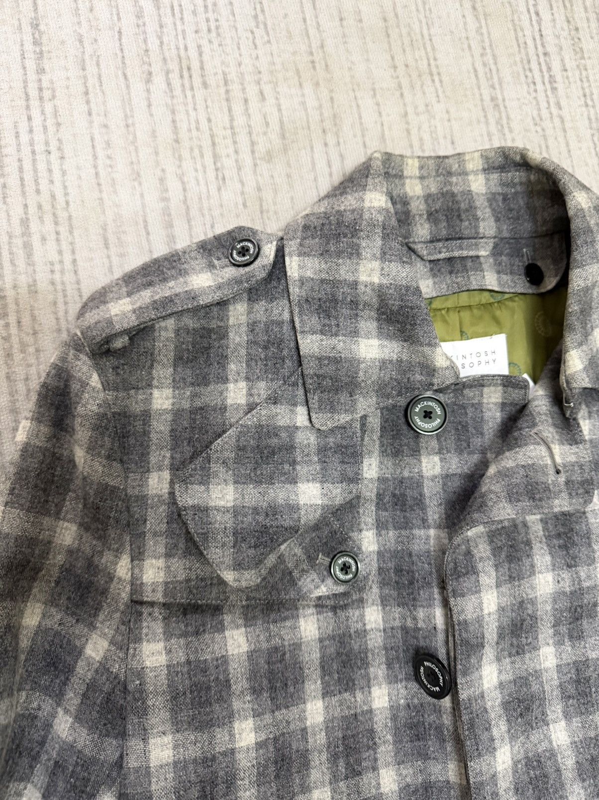 Junya Watanabe × Mackintosh Vintage 80s Mackintosh philosophy trench jacket Size US M / EU 48-50 / 2 - 6 Thumbnail