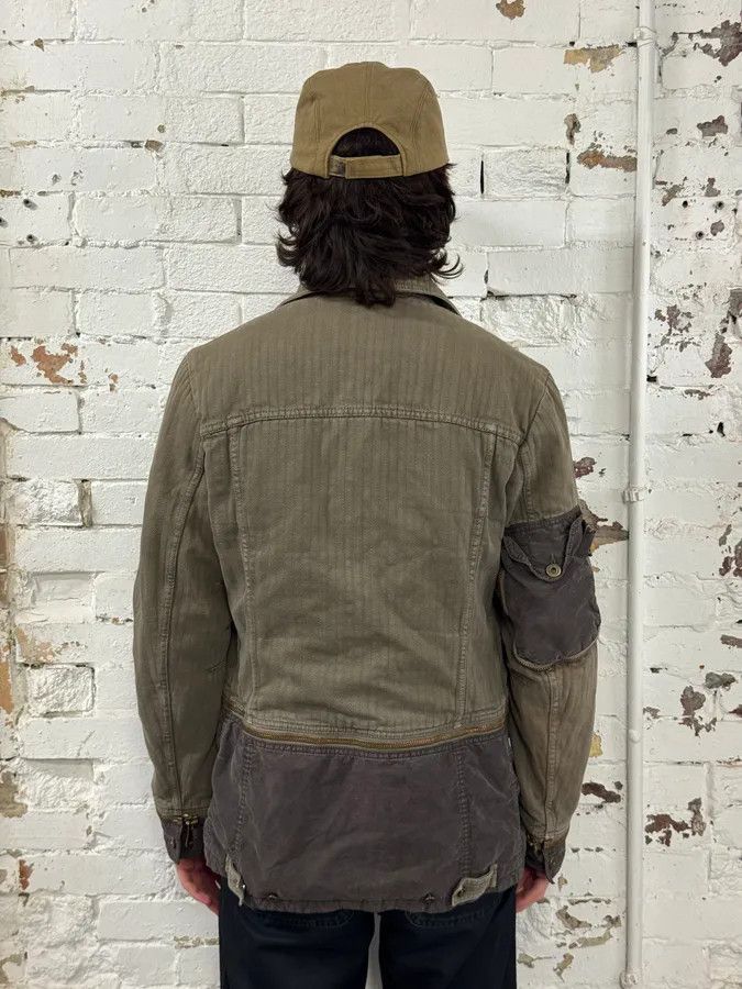 Dolce & Gabbana AW2003 Dolce & Gabbana Khaki Military Cargo Removable Jacket Size US M / EU 48-50 / 2 - 5 Thumbnail